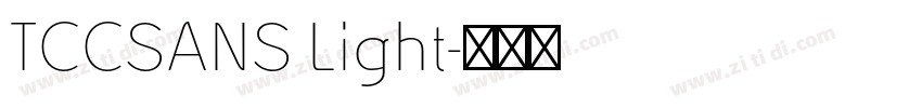 TCCSANS Light字体转换